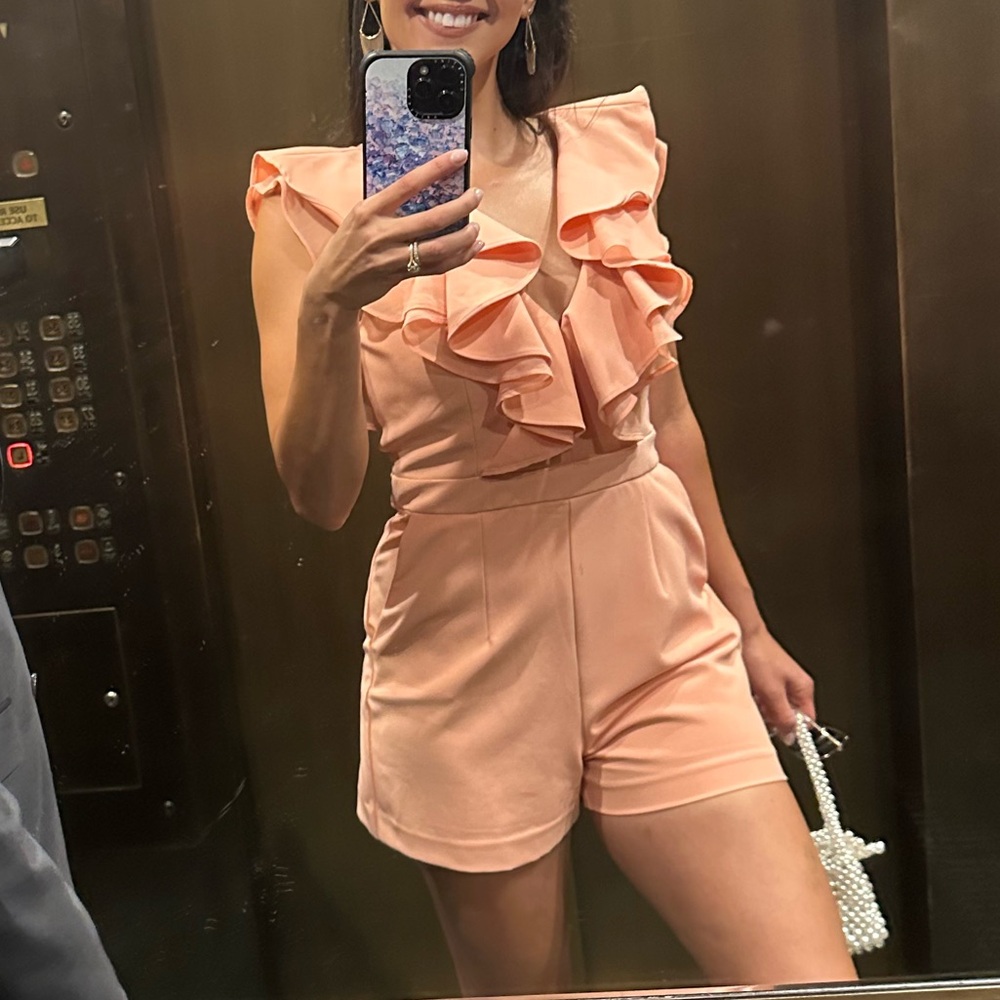 Bardot Ruffle Romper